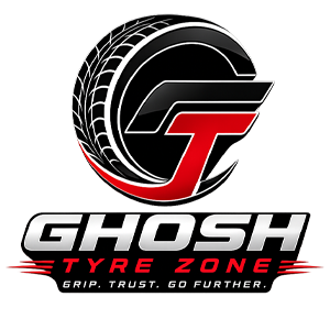 Ghosh Tyre Zone logo – Tyre, Alloy Wheel, Battery & Car Service Centre in Kolkata
